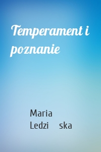 Temperament i poznanie