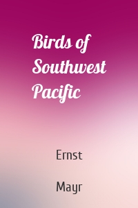 Birds of Southwest Pacific