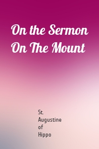 On the Sermon On The Mount