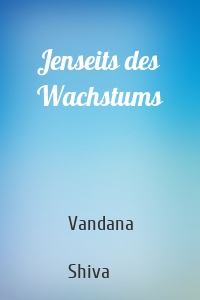 Jenseits des Wachstums