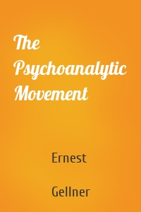 The Psychoanalytic Movement