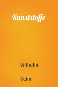 Kunststoffe