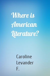 Where is American Literature?