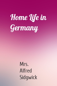 Home Life in Germany