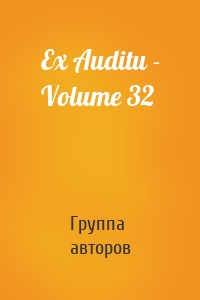 Ex Auditu - Volume 32