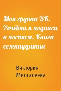 Моя группа ВК. Речёвки и подписи к постам. Книга семнадцатая