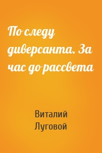 По следу диверсанта. За час до рассвета