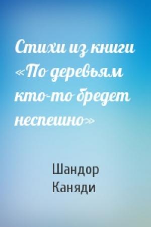 Обложка книги «Стихи из книги «По деревьям кто-то бредет неспешно»» — Шандор Каняди