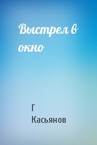 Выстрел в окно