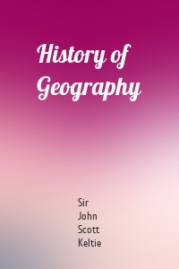 History of Geography