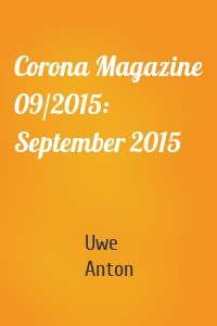 Corona Magazine 09/2015: September 2015
