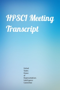 HPSCI Meeting Transcript