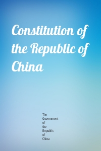 Constitution of the Republic of China