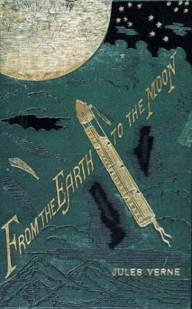 Обложка книги «С Земли на Луну прямым путём за 97 часов 20 минут» — Жюль Верн