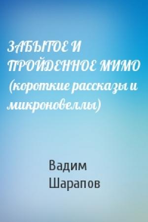 Обложка книги «ЗАБЫТОЕ И ПРОЙДЕННОЕ МИМО (короткие рассказы и микроновеллы)» — Вадим