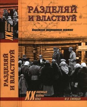 Обложка книги «Разделяй и властвуй. Нацистская оккупационная политика» — Федор Синицын