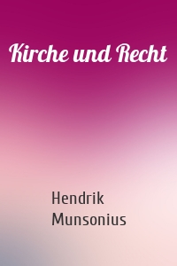 Kirche und Recht