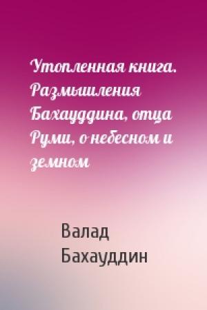 Обложка книги «Утопленная книга. Размышления Бахауддина, отца Руми, о небесном и земном» — Валад Бахауддин