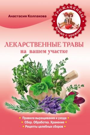 Обложка книги «Лекарственные травы вашем на участке» — Анастасия Колпакова