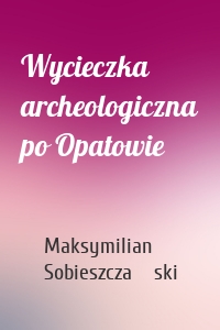 Wycieczka archeologiczna po Opatowie