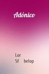 Adónico