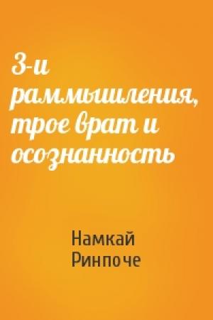 Обложка книги «3-и раммышления, трое врат и осознанность» — Намкай Ринпоче