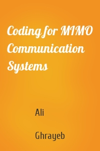 Coding for MIMO Communication Systems