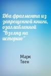 Марк Твен - Два фрагмента из запрещенной книги, озаглавленной "Взгляд на историю"
