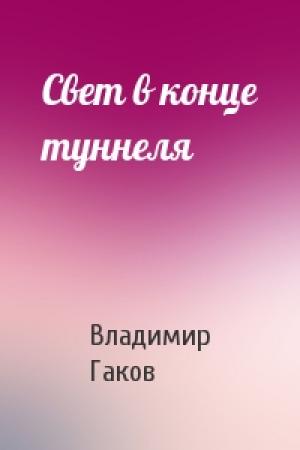 Обложка книги «Свет в конце туннеля» — Владимир Гаков