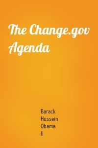 The Change.gov Agenda