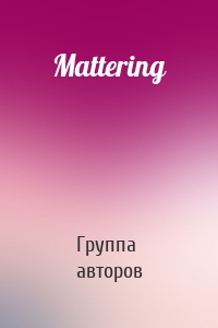 Mattering