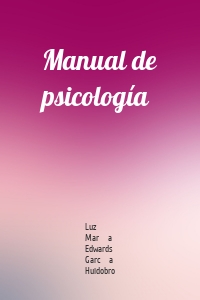 Manual de psicología