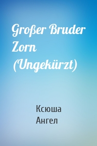 Großer Bruder Zorn (Ungekürzt)