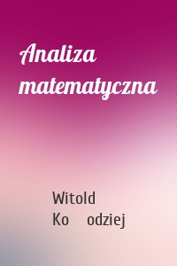 Analiza matematyczna