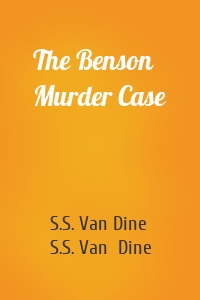 The Benson Murder Case