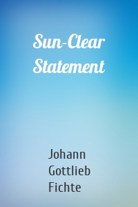Sun-Clear Statement