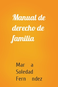 Manual de derecho de familia