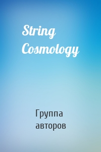 String Cosmology