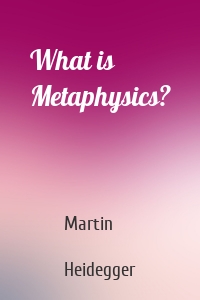 What is Metaphysics?