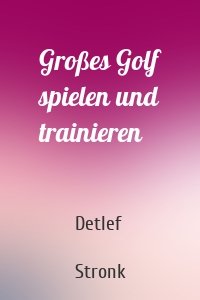 Großes Golf spielen und trainieren