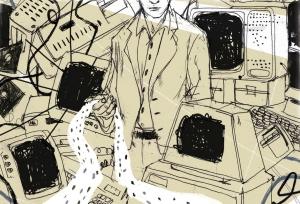 Обложка книги «Перфокарты на стол» — Дэвид Седарис
