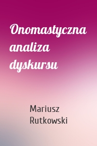 Onomastyczna analiza dyskursu