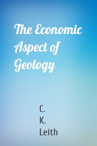 The Economic Aspect of Geology