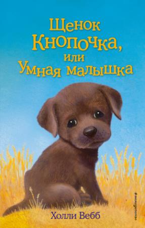 Обложка книги «Щенок Кнопочка, или Умная малышка» — Холли Вебб