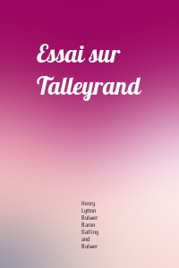 Essai sur Talleyrand
