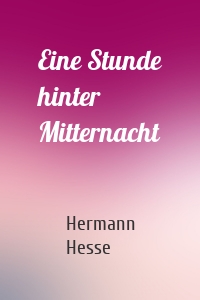 Eine Stunde hinter Mitternacht