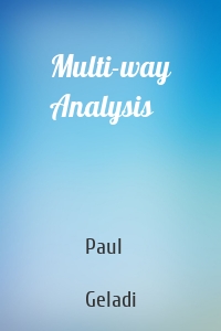 Multi-way Analysis