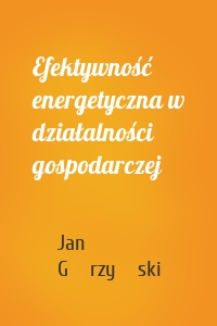 Efektywność energetyczna w działalności gospodarczej