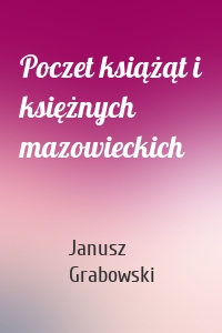 Poczet książąt i księżnych mazowieckich