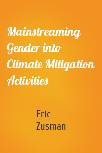 Mainstreaming Gender into Climate Mitigation Activities